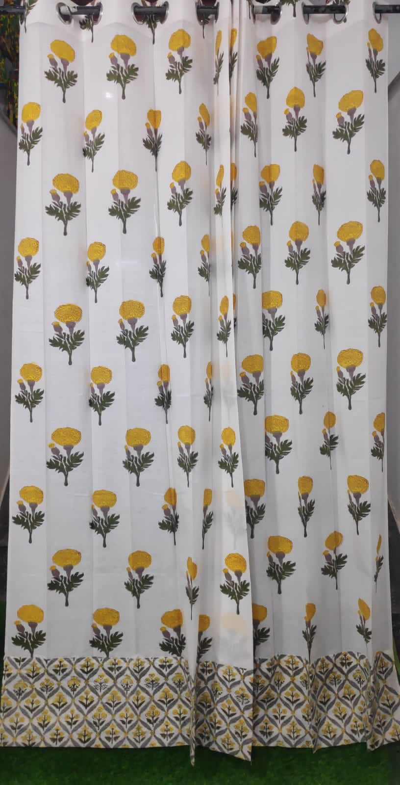 Premium Hand Block Printed Cotton Curtains